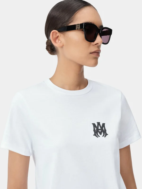 AMIRI Jersey | Tees>WOMEN'S MA CORE LOGO TEE White