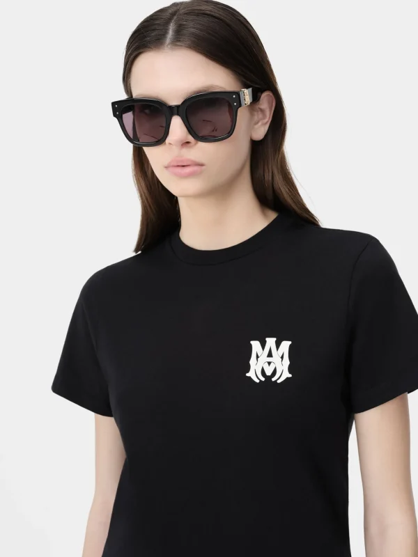 AMIRI Jersey | Tees>WOMEN'S MA CORE LOGO TEE BLACK