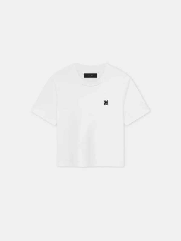 AMIRI Jersey | Tees>WOMEN'S MA EMBROIDERED BABY TEE White