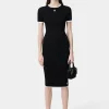 AMIRI Knitwear>WOMEN'S MA MIDI SKIRT BLACK