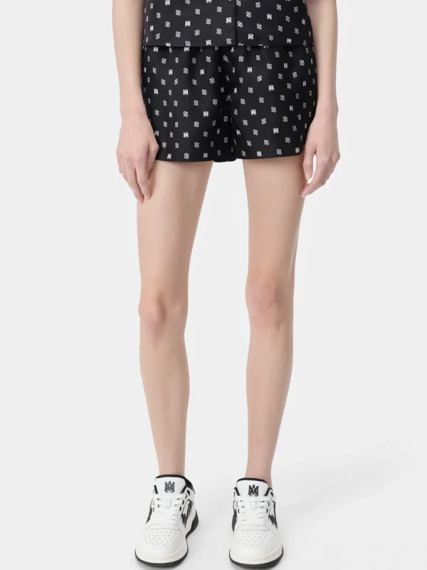 AMIRI Shorts & Sweatpants>WOMEN'S MA PAISLEY BOXER SHORT BLACK