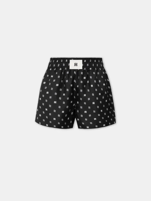 AMIRI Shorts & Sweatpants>WOMEN'S MA PAISLEY BOXER SHORT BLACK