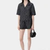 AMIRI Shirts>WOMEN'S MA PAISLEY SHIRT BLACK
