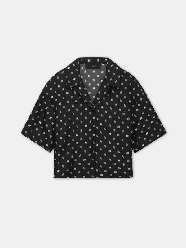 AMIRI Shirts>WOMEN'S MA PAISLEY SHIRT BLACK