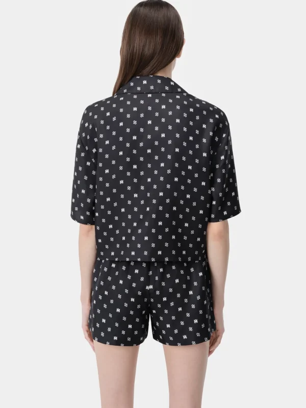 AMIRI Shirts>WOMEN'S MA PAISLEY SHIRT BLACK