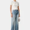 AMIRI Jersey | Tees>WOMEN'S MA QUAD BABY TEE Alabaster