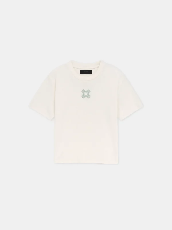 AMIRI Jersey | Tees>WOMEN'S MA QUAD BABY TEE Alabaster