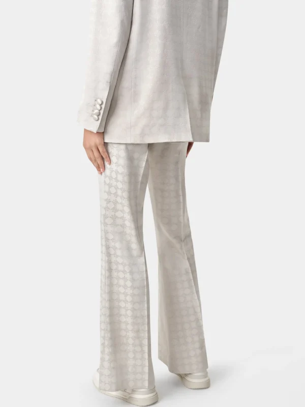 AMIRI Pants>WOMEN'S MA QUAD KICK FLARE Alabaster