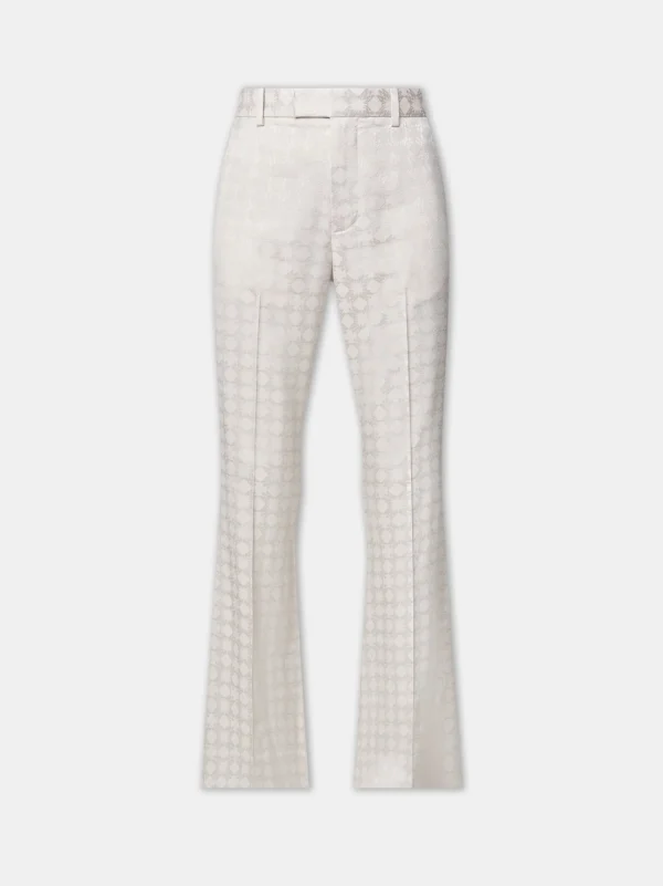 AMIRI Pants>WOMEN'S MA QUAD KICK FLARE Alabaster