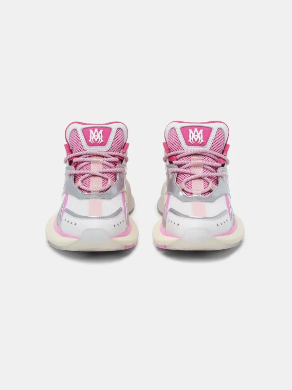 AMIRI Activewear | Sneakers>WOMEN'S MA RUNNER Fuchsia Pink White Silver