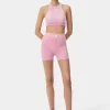 AMIRI Activewear>WOMEN'S MA SEAMLESS RACERBACK BRA Flamingo Pink
