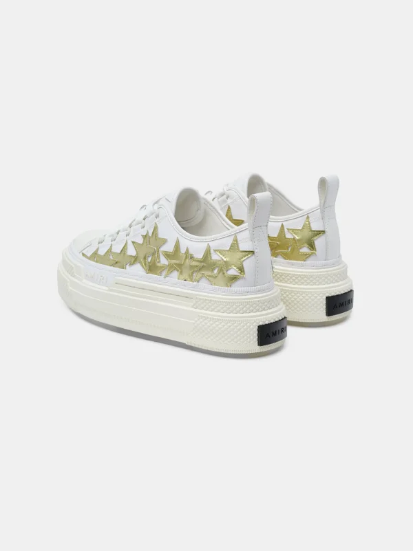 AMIRI Sneakers | Sneakers>WOMEN'S METALLIC PLATFORM STARS COURT White Gold
