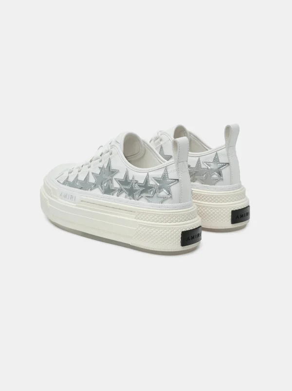 AMIRI Sneakers | Sneakers>WOMEN'S METALLIC PLATFORM STARS COURT White Silver