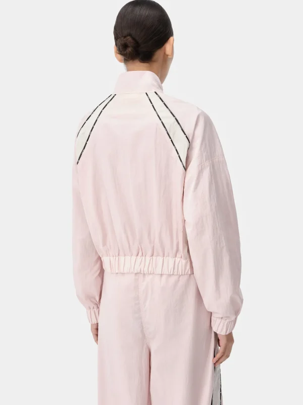 AMIRI Activewear | Outerwear>WOMEN'S RAGLAN MA TRACK JACKET Rosewater
