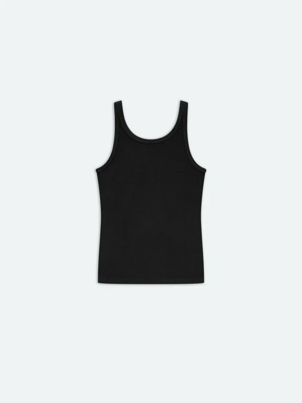 AMIRI Knitwear | Tees>WOMEN'S RIB TANK BLACK