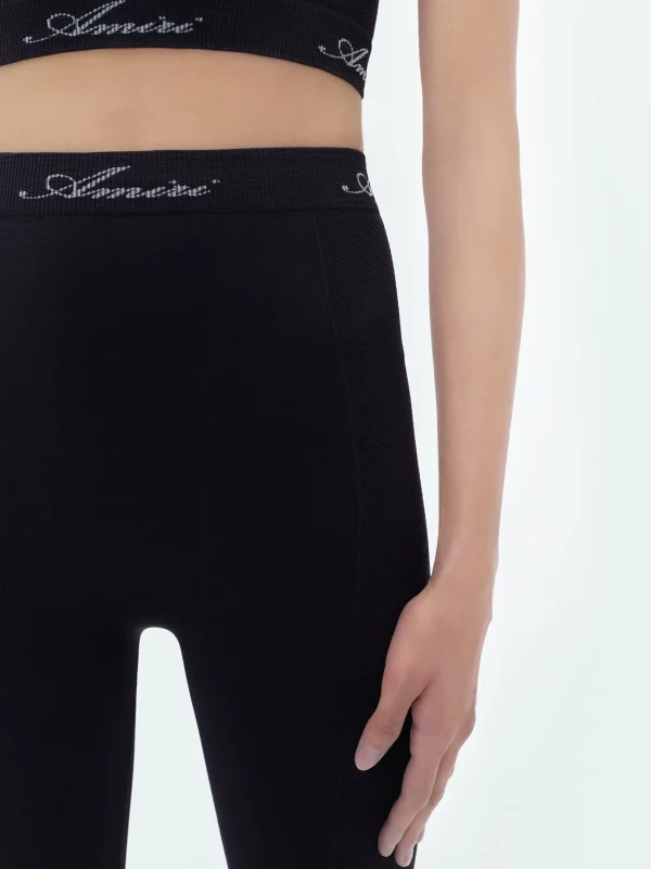 AMIRI Activewear>WOMEN'S SEAMLESS LEGGINGS BLACK