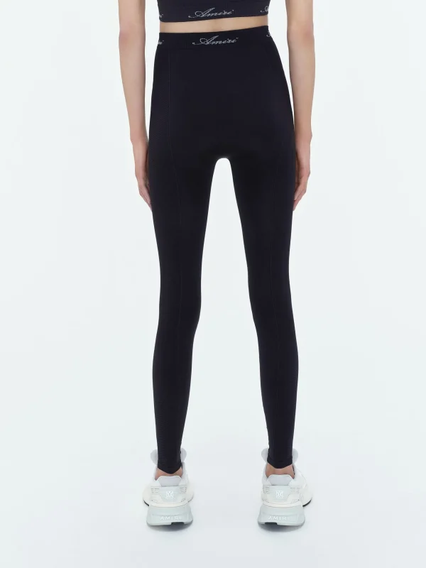 AMIRI Activewear>WOMEN'S SEAMLESS LEGGINGS BLACK