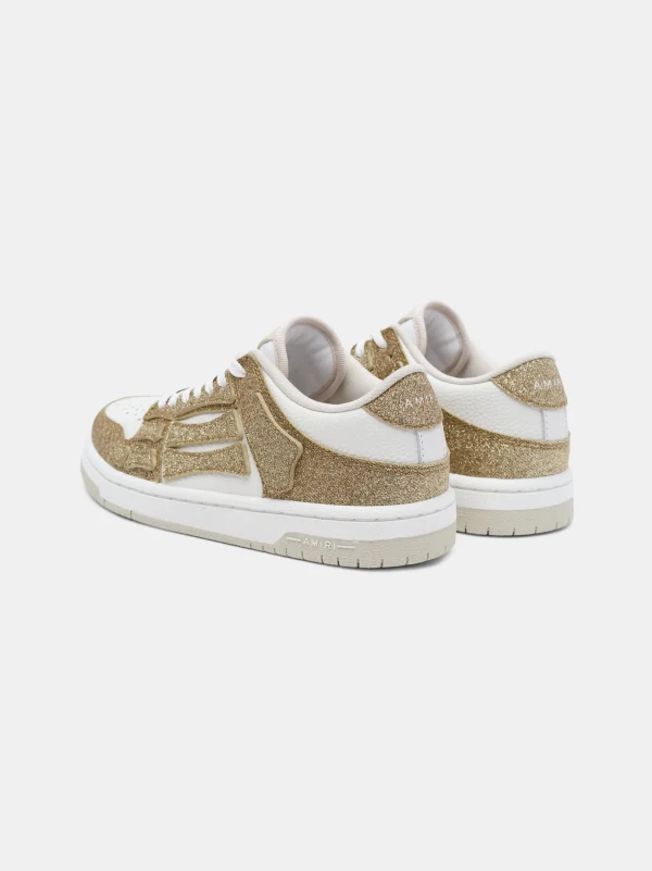 AMIRI Sneakers | Sneakers>WOMEN'S SHIMMER SKEL-TOP LOW White Gold