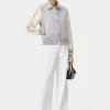 AMIRI Pants | Denim>WOMEN'S WIDE STRAIGHT JEAN White