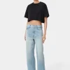 AMIRI Pants | Denim>WOMEN'S WIDE STRAIGHT JEAN True Blue