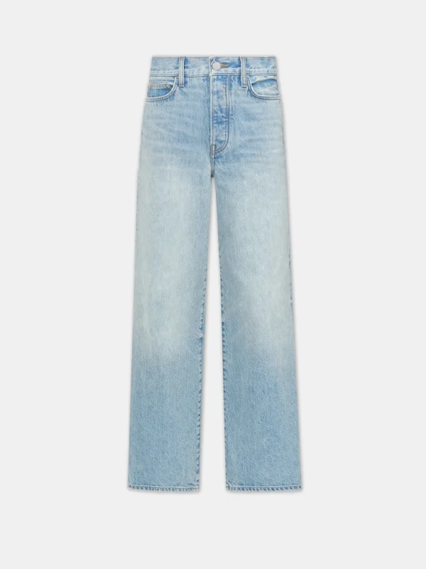 AMIRI Pants | Denim>WOMEN'S WIDE STRAIGHT JEAN True Blue